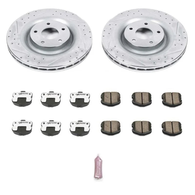 PowerStop Front Z26 Street Warrior Brake Kit fits 2006-2013 Chevrolet Corvette - Main Product View