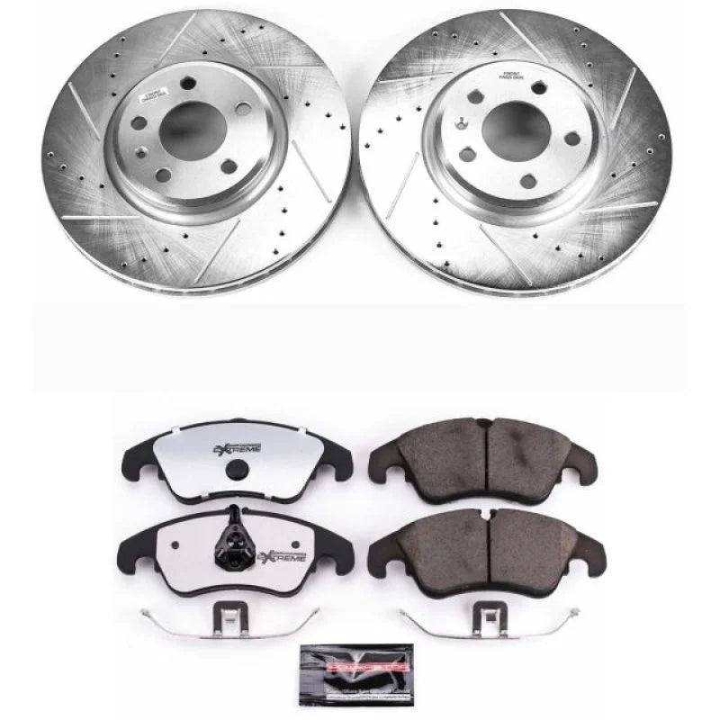 PowerStop Front Z26 Street Warrior Brake Kit fits 2009-2011 Audi A4 / 2009-2011 Audi A4 Quattro / 2010-2011 Audi A5 / 2008...