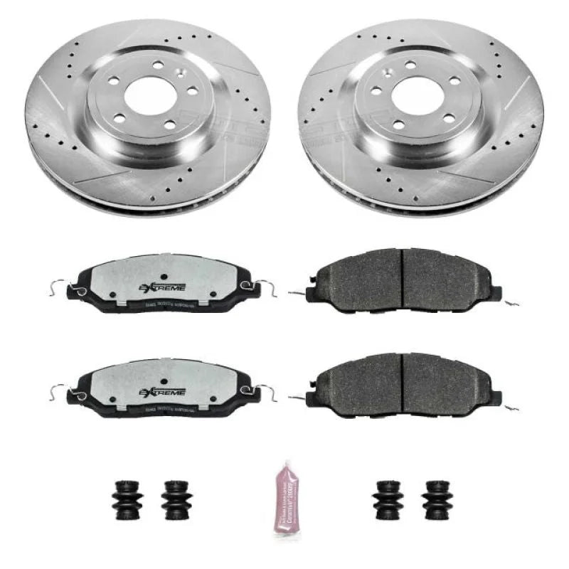 PowerStop Front Z26 Street Warrior Brake Kit fits 2013-2014 Ford Mustang / 2011-2014 Ford Mustang GT - Main Product View