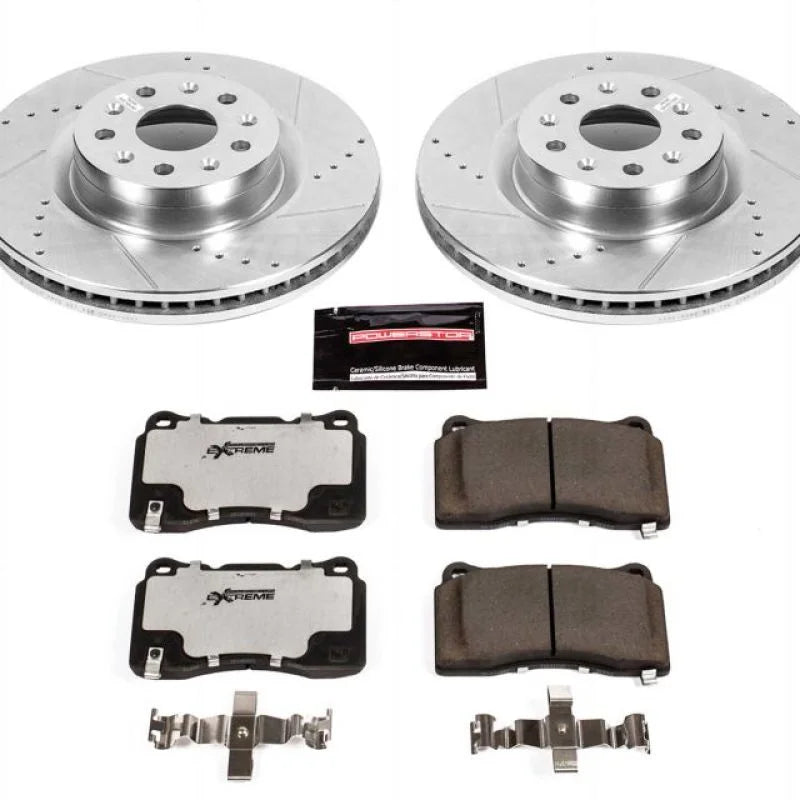 PowerStop Front Z26 Street Warrior Brake Kit fits 2014-2019 Cadillac CT6 / CTS - Main Product View