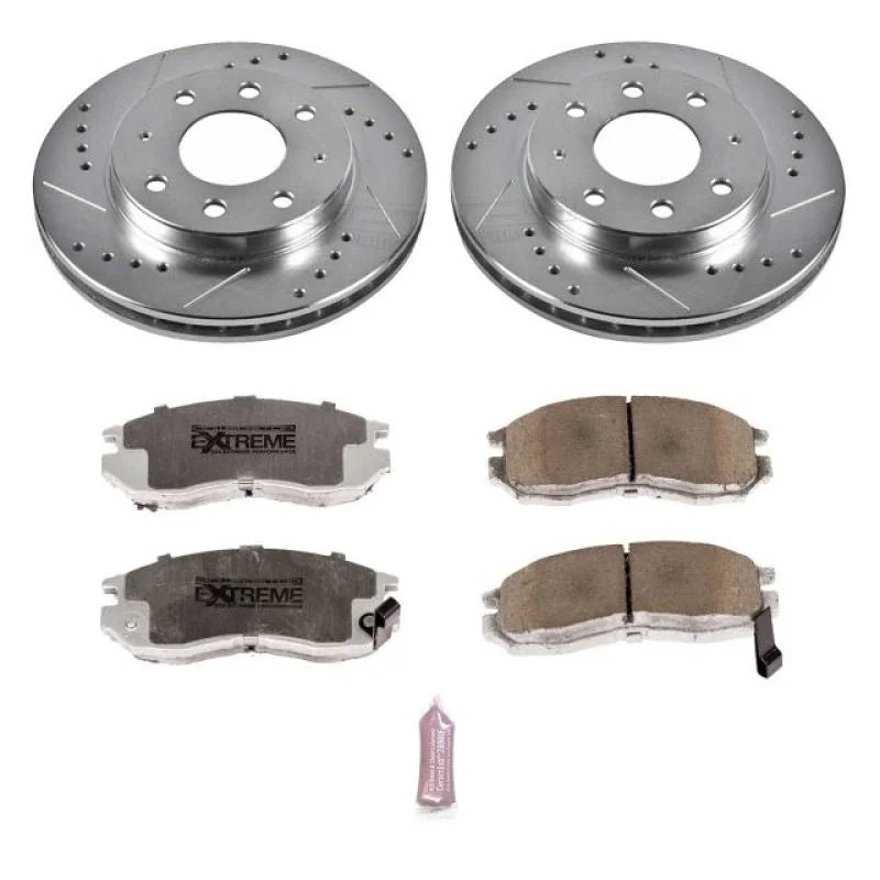 PowerStop Front Z26 Street Warrior Brake Kit fits Eagle Summit / 1993 Eagle Summit / 1993-1995 Eagle Summit LX - Main Prod...