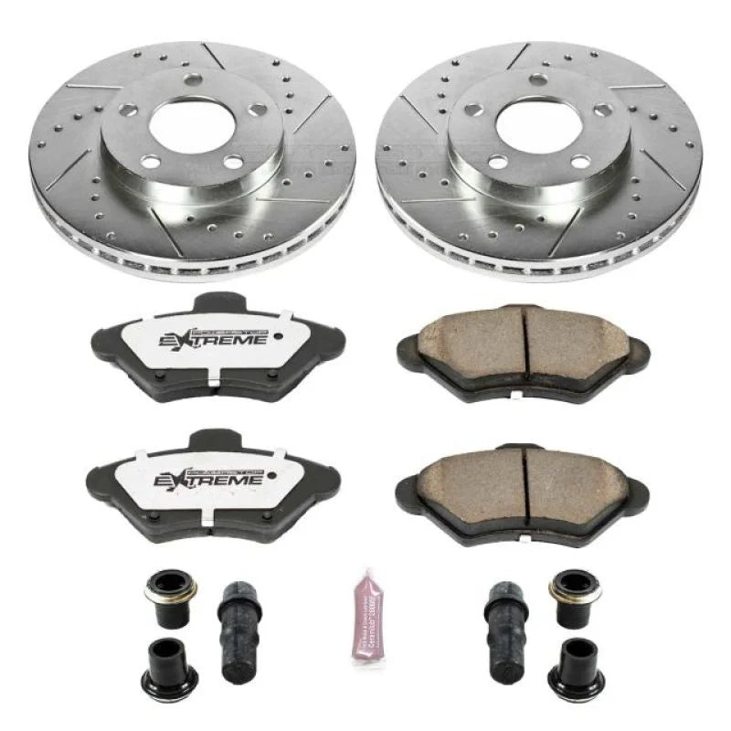PowerStop Front Z26 Street Warrior Brake Kit fits Ford Mustang / 1994-1998 Ford Mustang / 1995 Ford Mustang GTS - Main Pro...