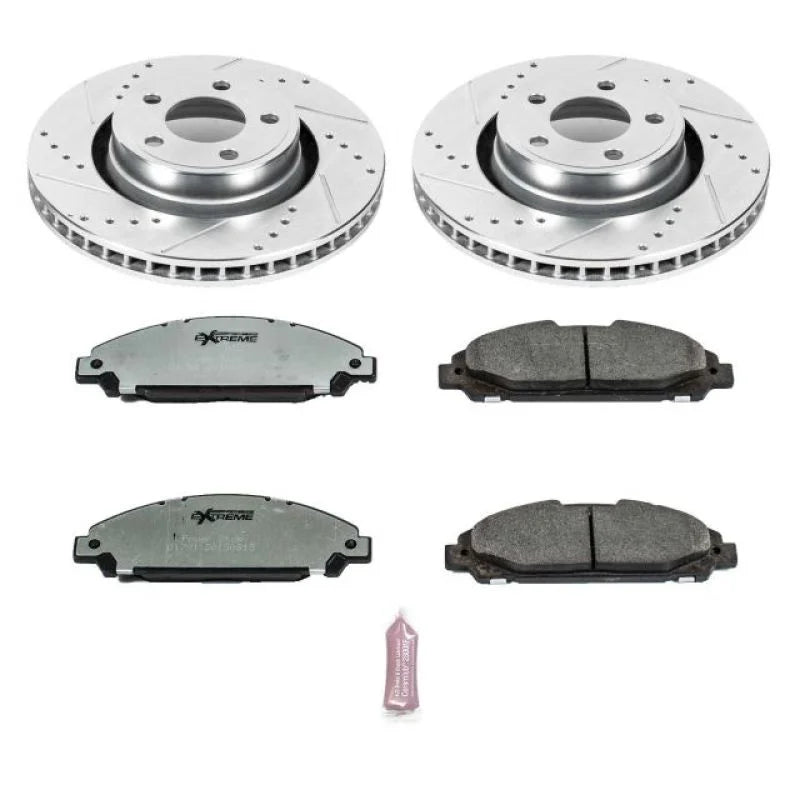 PowerStop Front Z26 Street Warrior Brake Kit fits Ford Mustang / 2015-2020 Ford Mustang ECOBOOST / 2015-2017 Ford Mustang V6