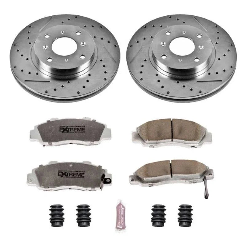 PowerStop Front Z26 Street Warrior Brake Kit fits Honda Prelude / 1993-1996 Honda Prelude VTEC - Main Product View