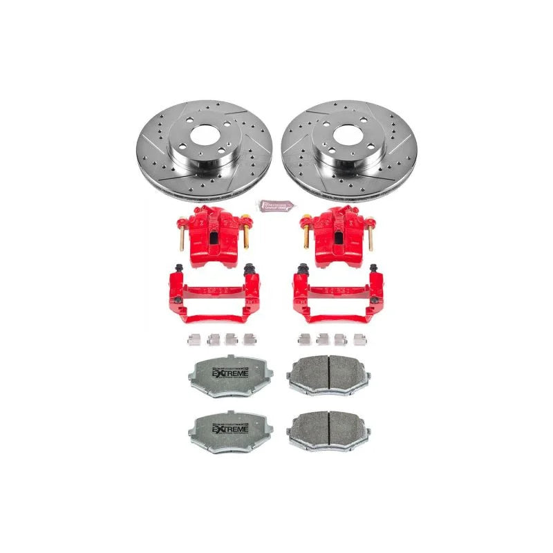 PowerStop Front Z26 Street Warrior Brake Kit w/Calipers fits 1994-1997 1999-2005 Mazda Miata