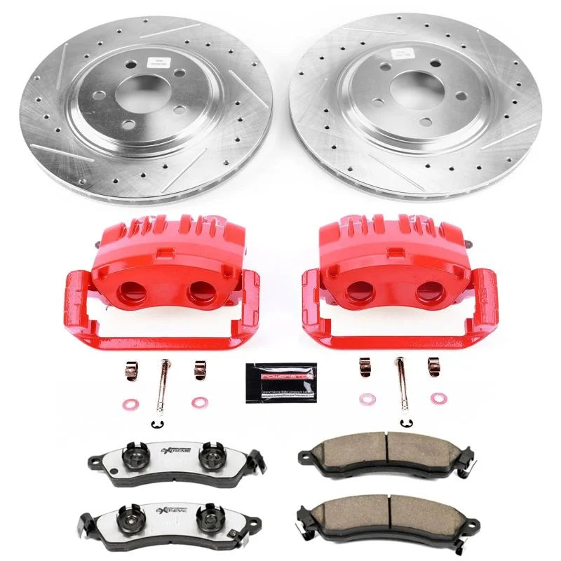 PowerStop Front Z26 Street Warrior Brake Kit w/Calipers fits 1999-2004 Ford Mustang
