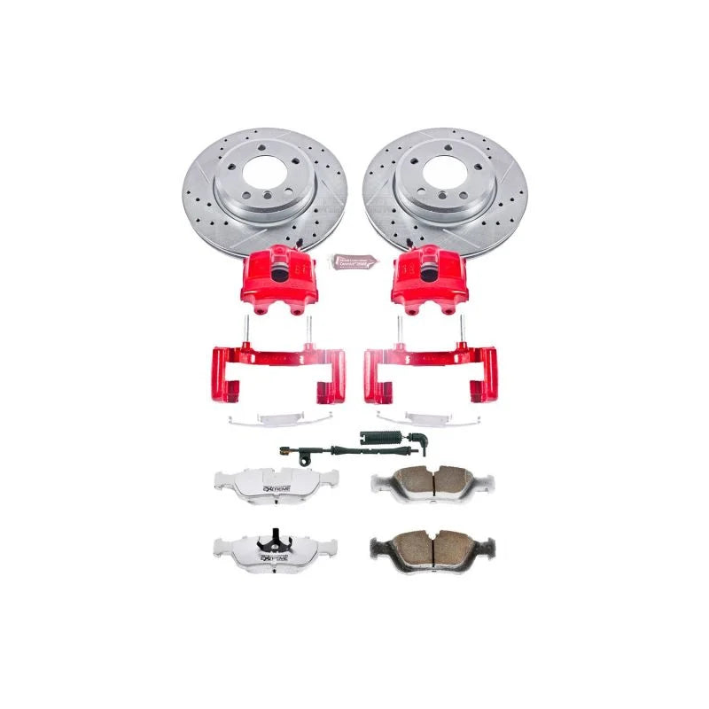 PowerStop Front Z26 Street Warrior Brake Kit w/Calipers fits 2000 BMW 323CI / 2000 BMW 323I / 2001-2006 BMW 325CI / 2001-2...