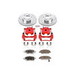 Load image into Gallery viewer, PowerStop Front Z26 Street Warrior Brake Kit w/Calipers fits 2006-2011 Honda Civic Hybrid / 2009-2011 Honda Civic Hybrid-l
