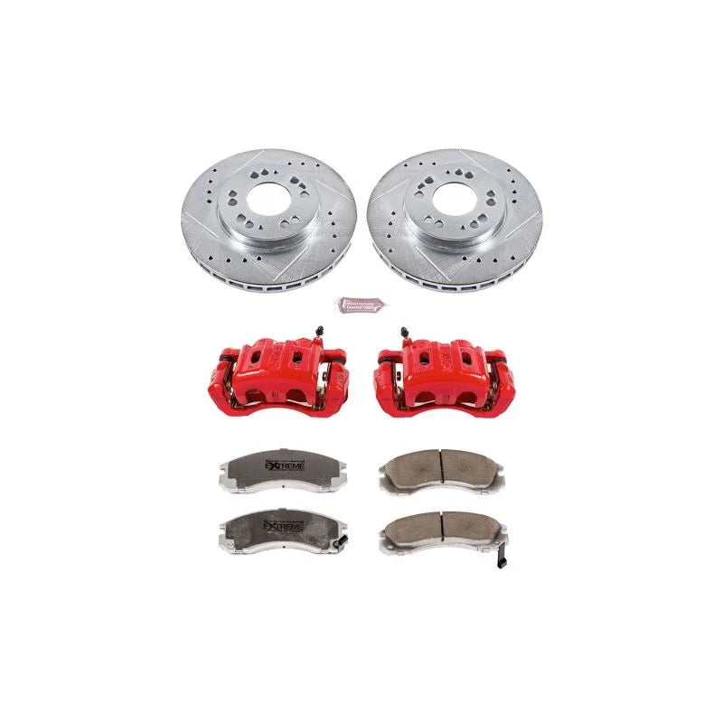 PowerStop Front Z26 Street Warrior Brake Kit w/Calipers fits Eagle Talon / 1994-1997 Eagle Talon TSI / 1994-1999 Mitsubish...