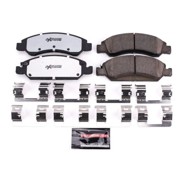 PowerStop Front Z36 & Tow Brake Pads w/Hardware fits 2008 Chevrolet Avalanche LS / 2008 Chevrolet Silverado 1500 / 2008-20...