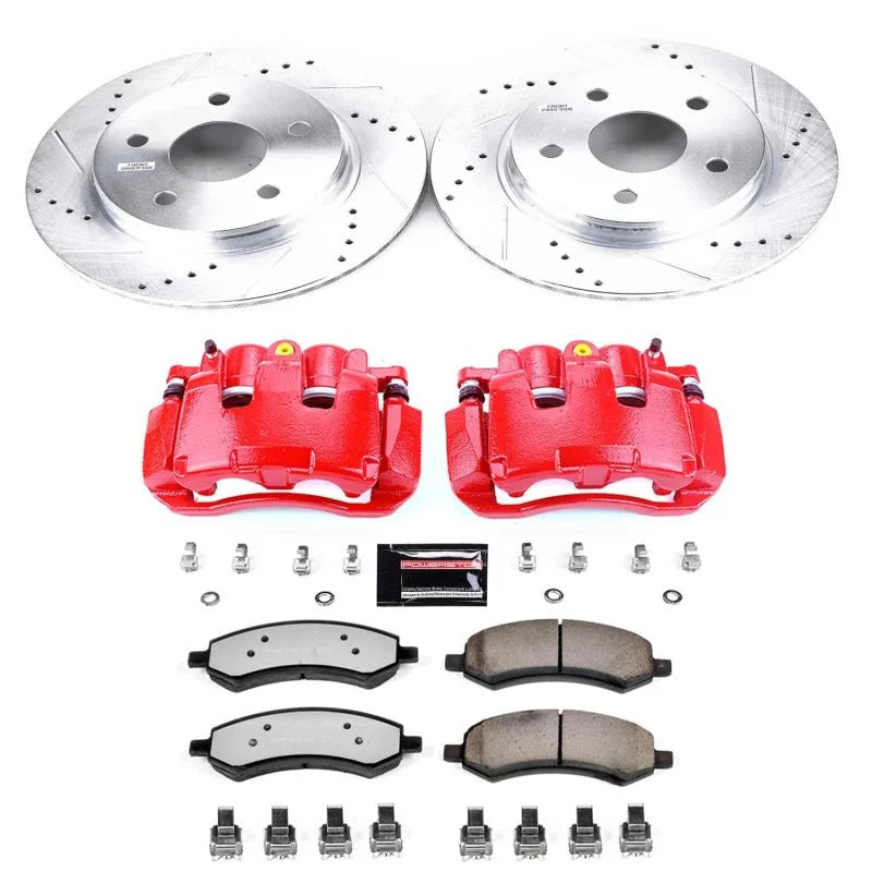 PowerStop Front Z36 & Tow Kit w/Cals fits 2007-2009 Chrysler Aspen LIMITED / 2007 2008 Dodge DURANGO Adventurer / 2007-200...