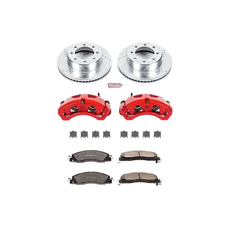 PowerStop Front Z36 & Tow Kit w/Cals fits 2009-2018 Ram 2500 / 2009 2010 2013-2018 Ram 3500 / 2012 Ram 1500