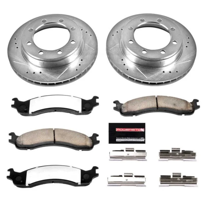 PowerStop Front Z36 Truck & Tow Brake Kit fits 1995-1999 Ford F-250 / 1997 Ford F-250 Hd / 1995-1997 Ford F-350 - Main Pro...