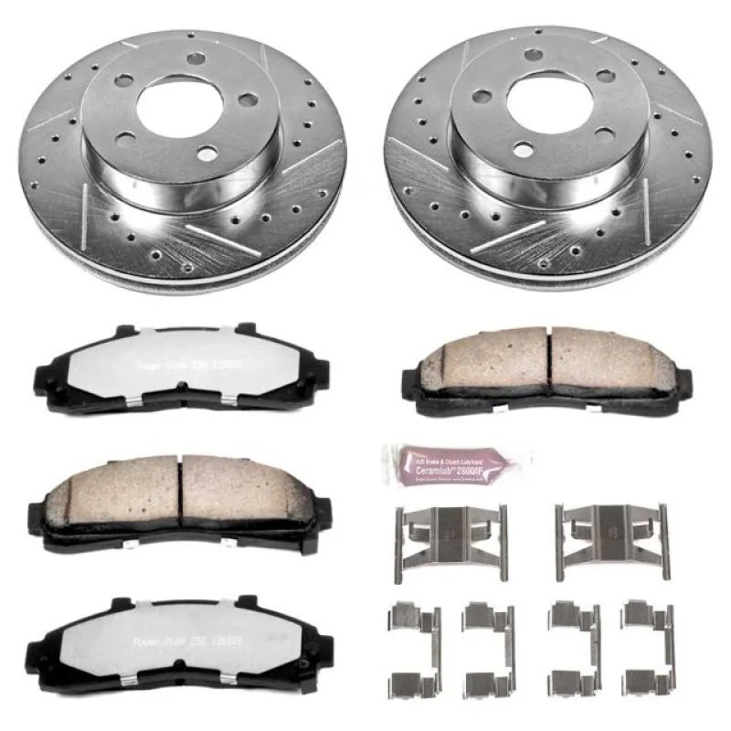 PowerStop Front Z36 Truck & Tow Brake Kit fits 1995-2001 Ford Explorer / 1998-2002 Ford Ranger / 1998-2002 Mazda B-Series - Main Product Vi...