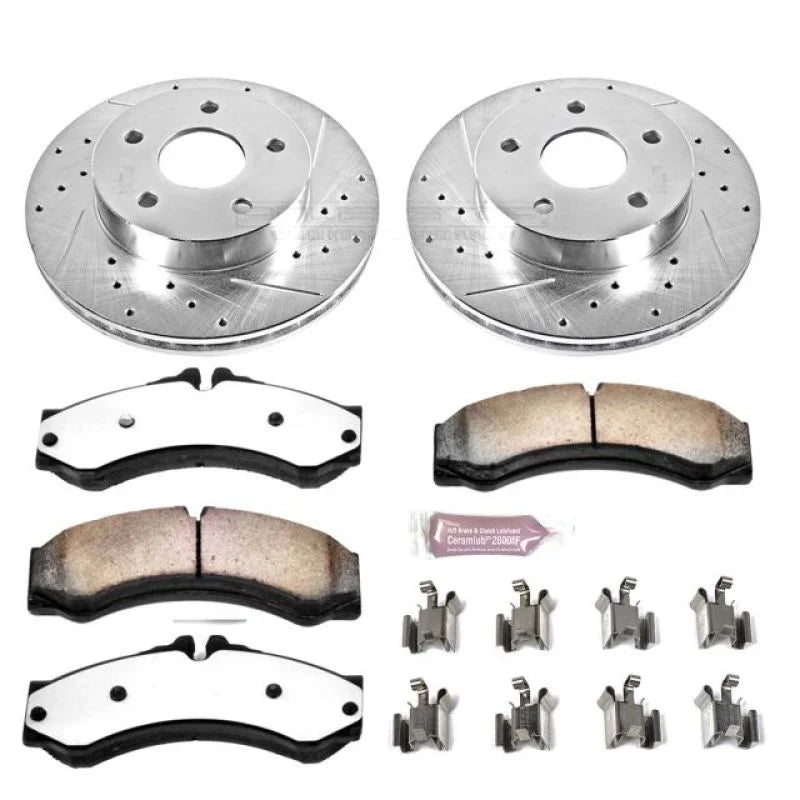 PowerStop Front Z36 Truck & Tow Brake Kit fits 1999-2004 Jeep Grand Cherokee - Main Product View