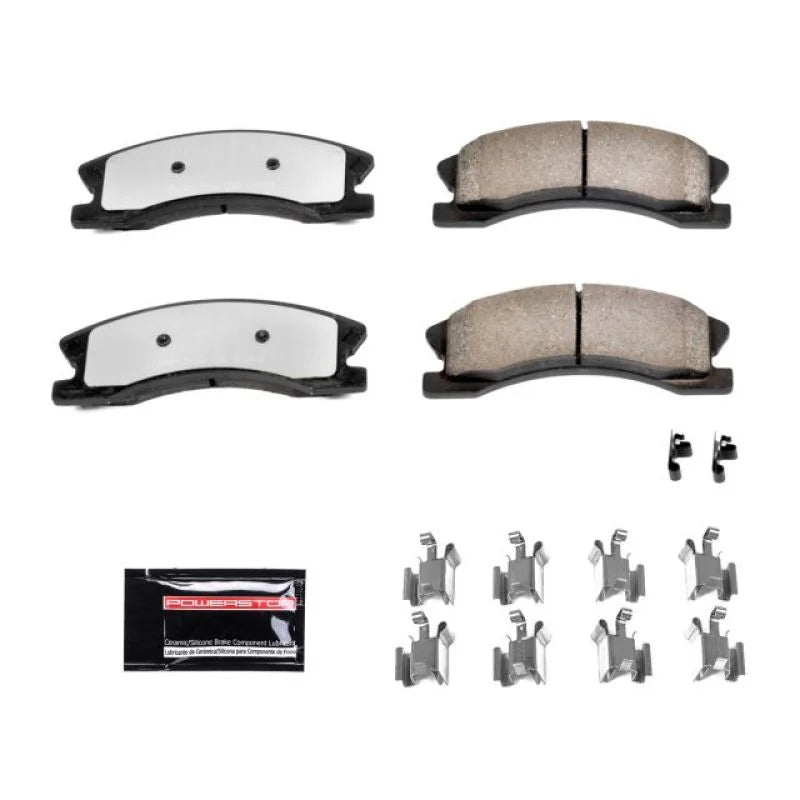 PowerStop Front Z36 Truck & Tow Brake Pads w/Hardware fits 1999-2004 Jeep Grand Cherokee - Main Product View