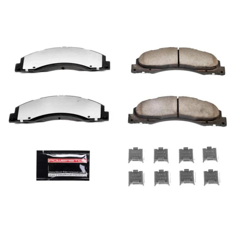 PowerStop Front Z36 Truck & Tow Brake Pads w/Hardware fits 2008-2014 Ford E-150 / 2008-2014 Ford E-250 / 2008-2019 2021-20...