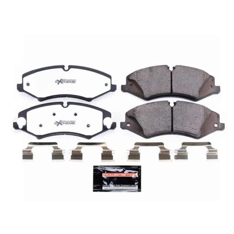 PowerStop Front Z36 Truck & Tow Brake Pads w/Hardware fits 2017 Land Rover Discovery / 2011-2016 Land Rover LR4 / 2015-201...