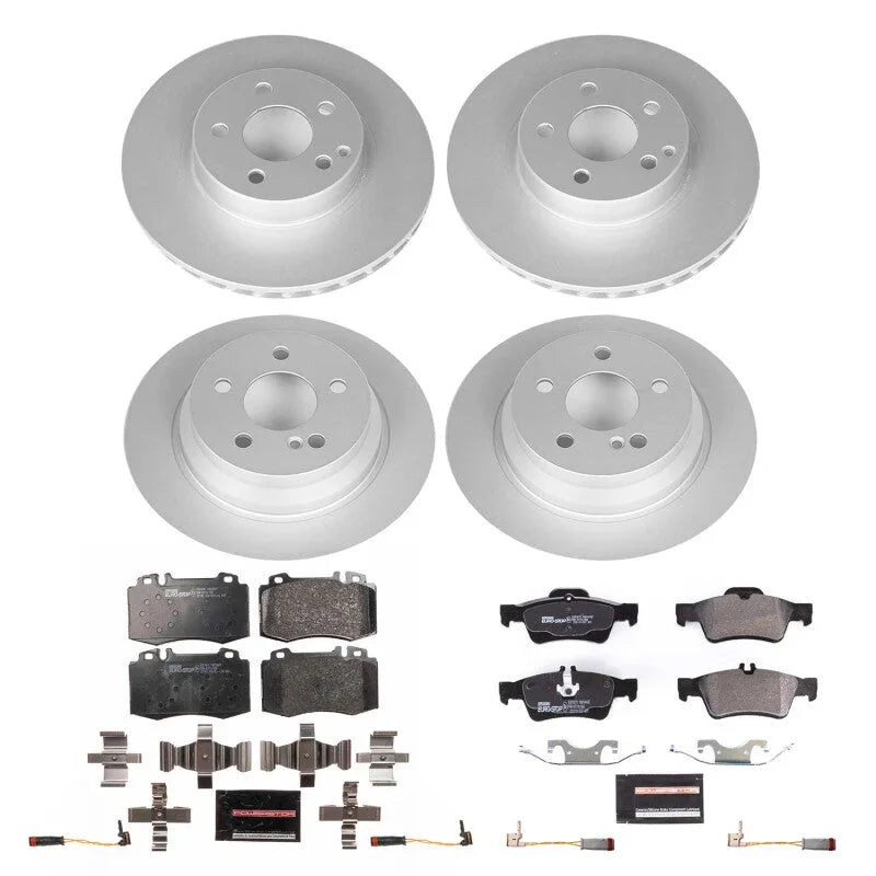 PowerStop Front and Rear Eurostop Brake Kit fits 2006 Mercedes-Benz E350