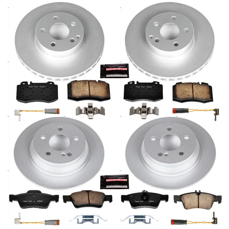 PowerStop Front and Rear Z23 Coated Brake Kit fits 2006 Mercedes-Benz E350