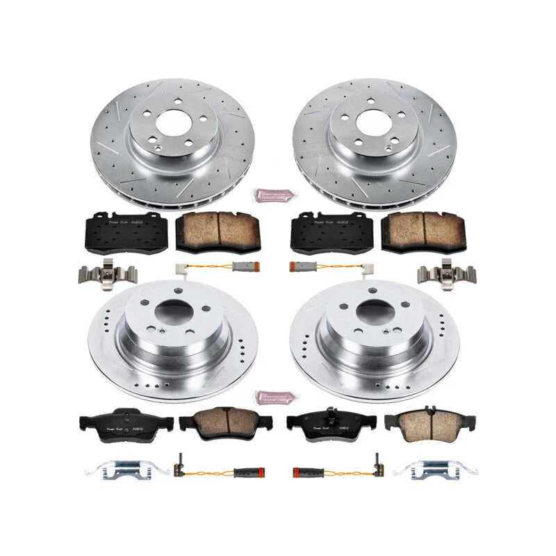 PowerStop Front and Rear Z23 Evolution Brake Kit fits 2006 Mercedes-Benz E350