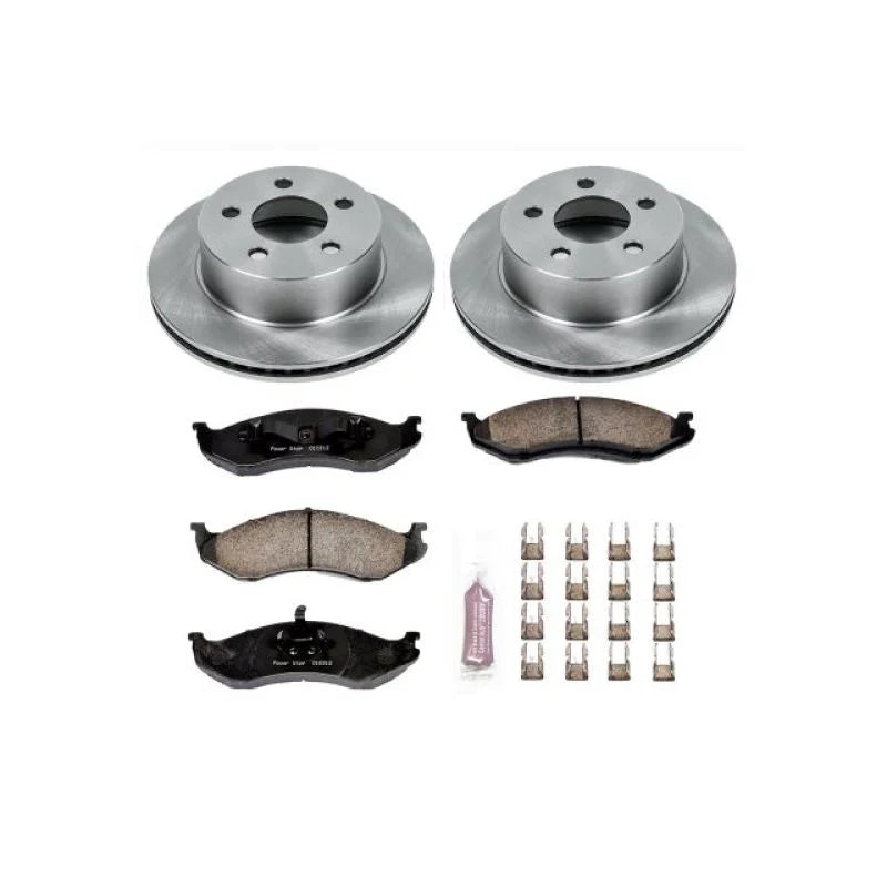 PowerStop Power Stop Autospecialty Brake Kit Front fits 1999-2006 Jeep Cherokee / Wrangler - Main Product View