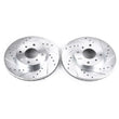 Load image into Gallery viewer, PowerStop Power Stop Drilled &amp; Slotted Rotors Pair Front fits 1999-2002 Infiniti G20 / 1993-2001 Nissan Altima / 2003 Niss...