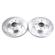 Load image into Gallery viewer, PowerStop Power Stop Drilled &amp; Slotted Rotors Pair Front fits 1999-2002 Infiniti G20 / 1993-2001 Nissan Altima / 2003 Niss...