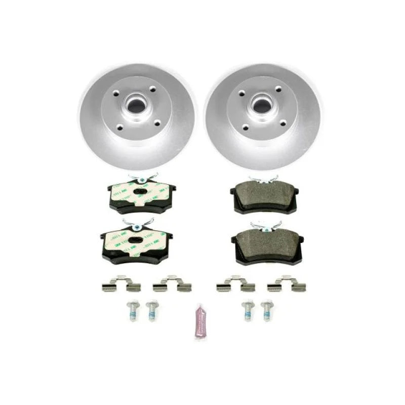 PowerStop Power Stop Euro-Stop Brake Kit Rear fits 1999-2002 Volkswagen Cabrio / 1985-1999 Volkswagen Golf / 1990-1999 Vol...