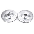 Load image into Gallery viewer, PowerStop Power Stop Front Drilled &amp; Slotted Rotors Pair fits 1993-2005 Lexus GS300 / 1998-2000 Lexus GS400 / 2001-2005 Le...
