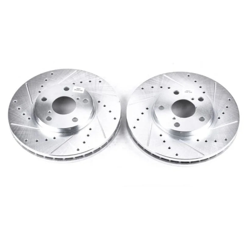 PowerStop Power Stop Front Drilled & Slotted Rotors Pair fits 1993-2005 Lexus GS300 / 1998-2000 Lexus GS400 / 2001-2005 Le...