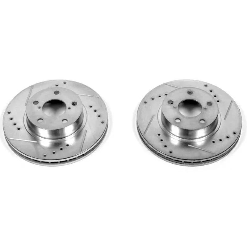 PowerStop Power Stop Front EVOLUTION Drilled & Slotted Rotors - Main Product View