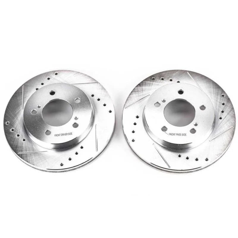 PowerStop Power Stop Front EVOLUTION Drilled & Slotted Rotors - Main Product View