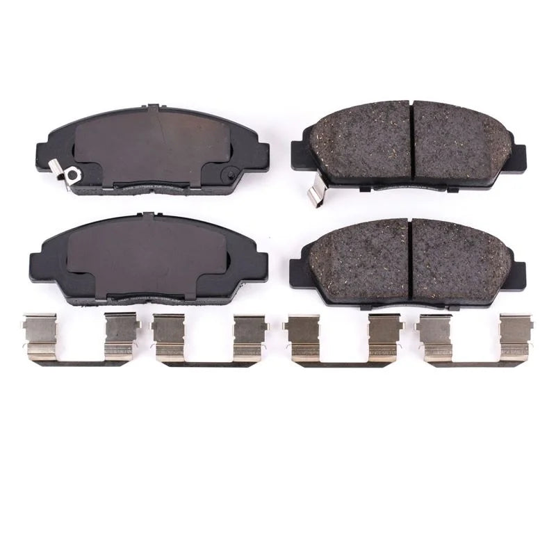 PowerStop Power Stop Front Z17 EVOLUTION Ceramic Brake Pads w/Hardware fits 1992-1996 Honda Prelude - Main Product View