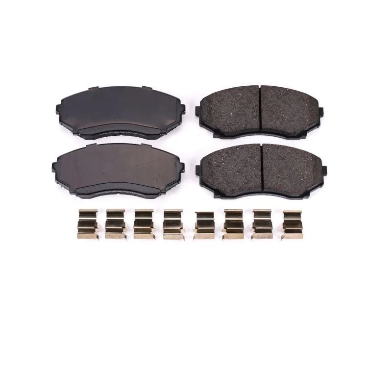 PowerStop Power Stop Front Z17 EVOLUTION Ceramic Brake Pads w/Hardware fits 1992-1998 2000-2006 Mazda MPV - Main Product View