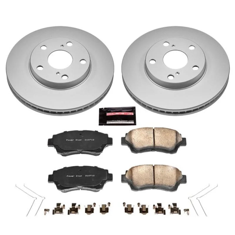 PowerStop Power Stop Front Z17 GEOMET Coated Brake Kit fits 1992-1996 Lexus ES300 / 1995-1997 Toyota Avalon Xl / 1995 Toyo...