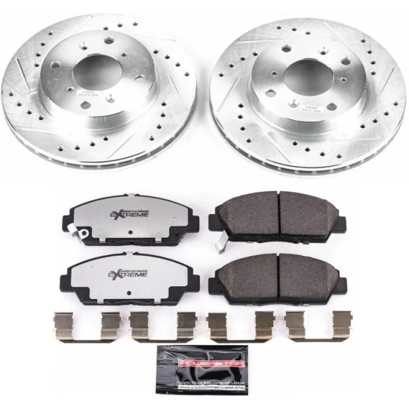 PowerStop Power Stop Front Z26 Street Warrior Brake Kit fits 1992-1996 Honda Prelude - Main Product View