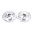 Load image into Gallery viewer, PowerStop Power Stop Rear Drilled &amp; Slotted Rotors Pair fits 1993-1997 Ford Taurus / 1993-2004 Ford Taurus LX / 1995 1998 ...