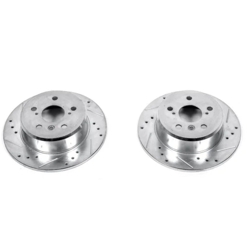 PowerStop Power Stop Rear EVOLUTION Drilled & Slotted Rotors - Main Product View