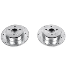 Load image into Gallery viewer, PowerStop Power Stop Rear EVOLUTION Drilled &amp; Slotted Rotors - Main Product View