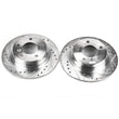 Load image into Gallery viewer, PowerStop Power Stop Rear EVOLUTION Drilled &amp; Slotted Rotors - Main Product View