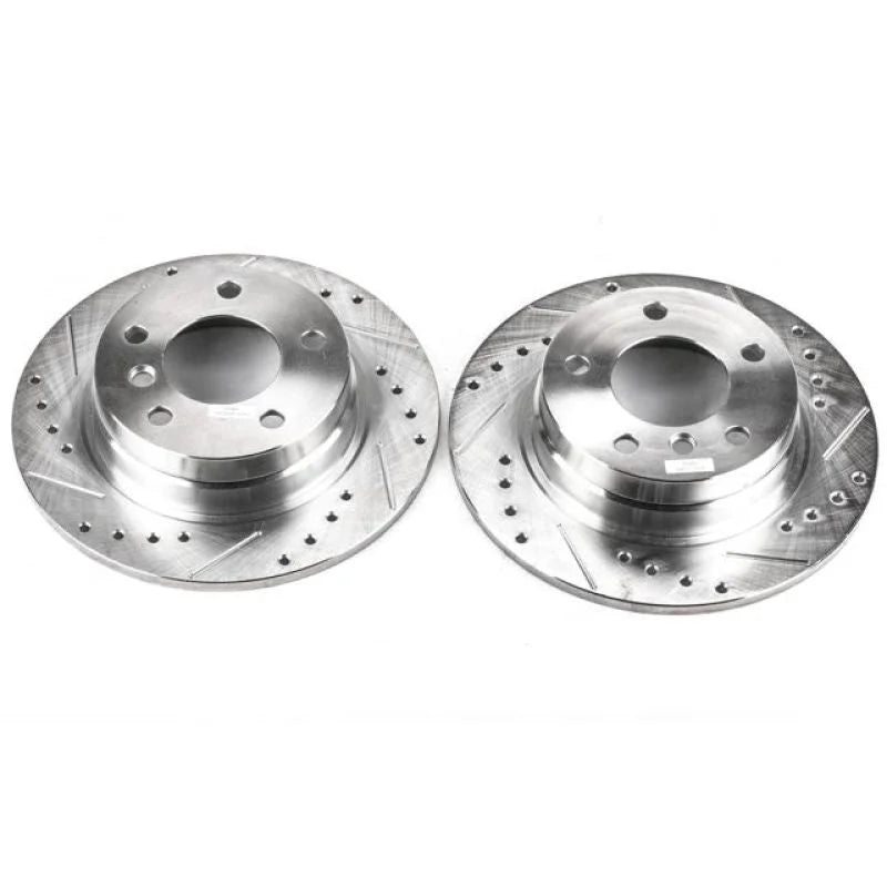 PowerStop Power Stop Rear EVOLUTION Drilled & Slotted Rotors - Main Product View