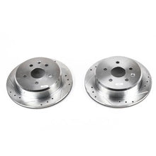 Load image into Gallery viewer, PowerStop Power Stop Rear EVOLUTION Drilled &amp; Slotted Rotors - Pair fits 1992-1998 Lexus SC300 - Main Product View
