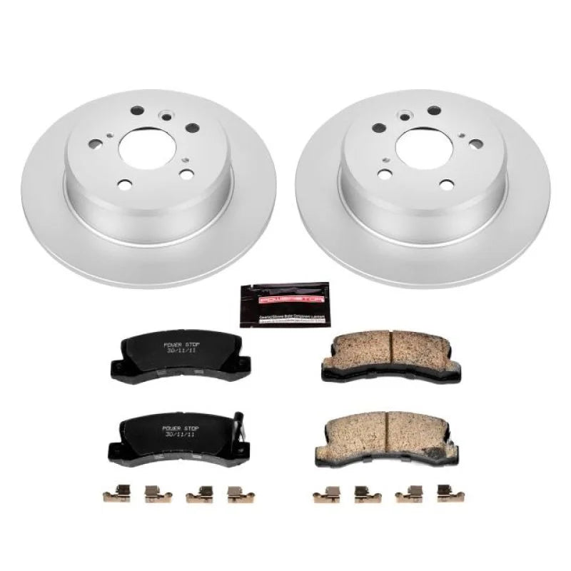 PowerStop Power Stop Rear Z17 EVOLUTION GEOMET Coated Brake Kit fits 1992-1996 Lexus ES300 / 1999-2003 Lexus RX300 / 1992 ...