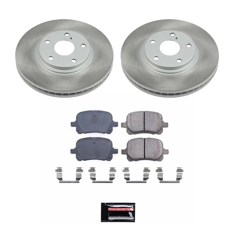 PowerStop Power Stop Semi-Coated Rotor Kit Front fits 1999-2001 Lexus RX300