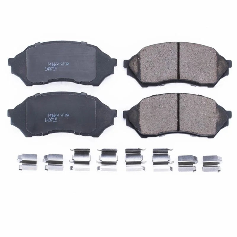 PowerStop Power Stop Z17 Evolution Ceramic Brake Pads w/Hardware Front fits 1999-2001 Mazda Protege DX / 2001 Mazda Proteg...