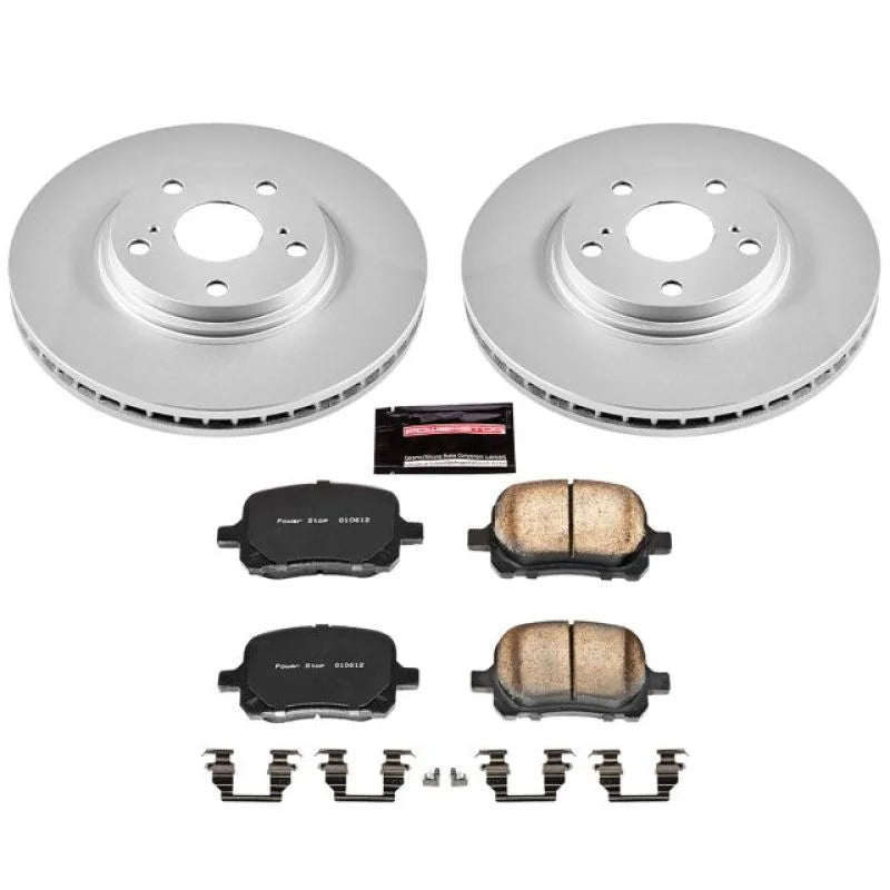 PowerStop Power Stop Z17 Evolution Geomet Coated Brake Kit Front fits 1999-2001 Lexus RX300 - Main Product View