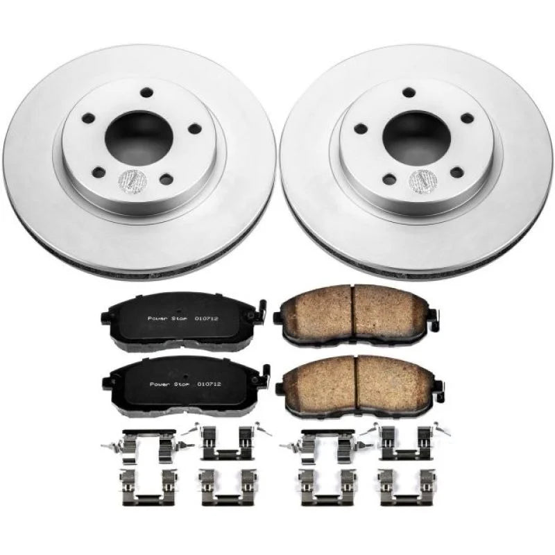 PowerStop Power Stop Z17 Evolution Geomet Coated Brake Kit Front fits 1999-2001 Nissan Maxima Gle / 2001 Nissan Maxima SE ...