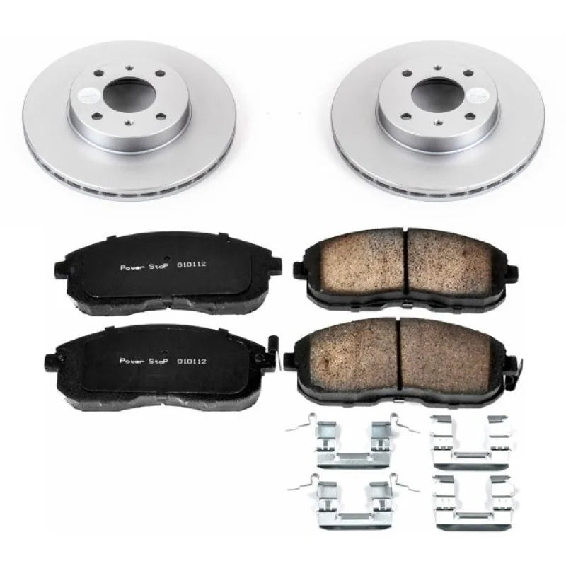 PowerStop Power Stop Z17 Geomet Coated Brake Kit Front fits 1999-2002 Infiniti G20 / 1993-2001 Nissan Altima / 2003 Nissan...