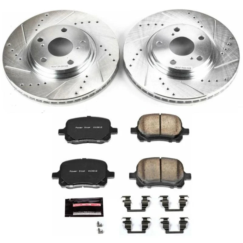 PowerStop Power Stop Z23 Evolution Sport Brake Kit Front fits 1999-2001 Lexus RX300 - Main Product View